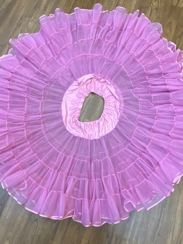 Vintage Petticoat • Malco Modes • Rosa • Tellerweit • Größe 36–40