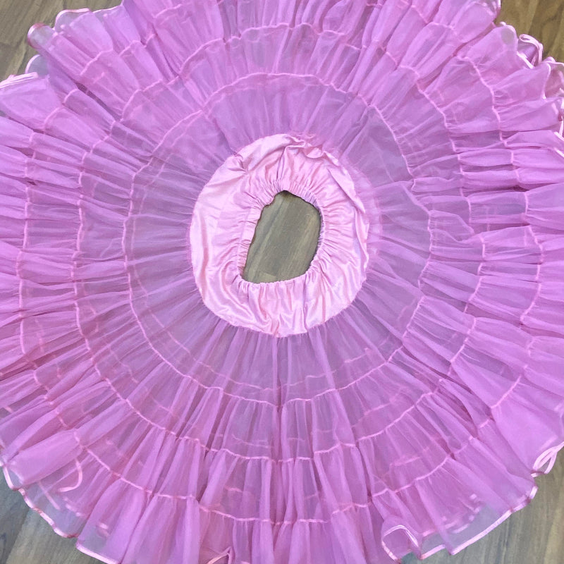 Vintage Petticoat • Malco Modes • Rosa • Tellerweit • Größe 36–40