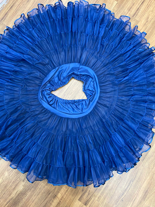 Petticoat Blau – 3-lagig, Tellerweit, Gr. L