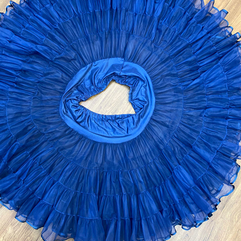 Petticoat Blau – 3-lagig, Tellerweit, Gr. L