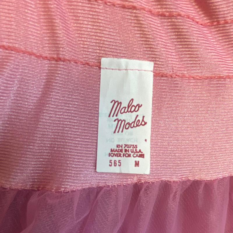 Vintage Petticoat • Malco Modes • Rosa • Tellerweit • Größe 36–40