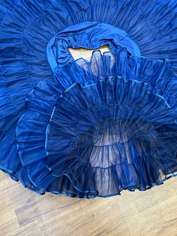 Petticoat Blau – 3-lagig, Tellerweit, Gr. L