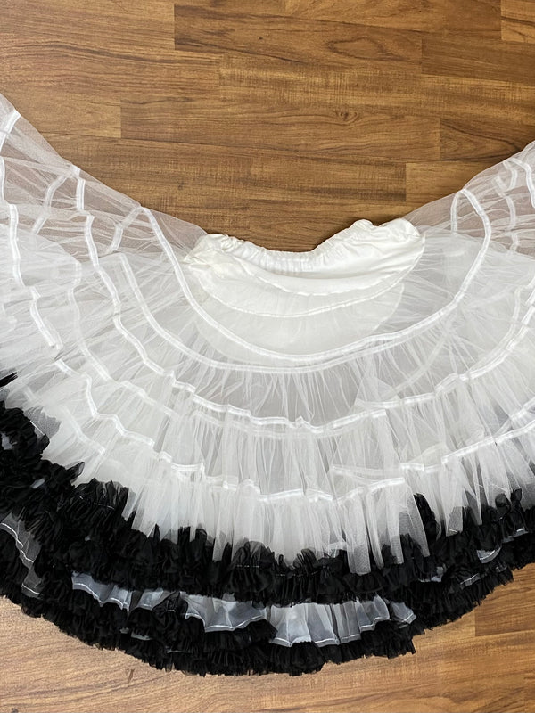 Petticoat Black and White Gr.S-Gr.M