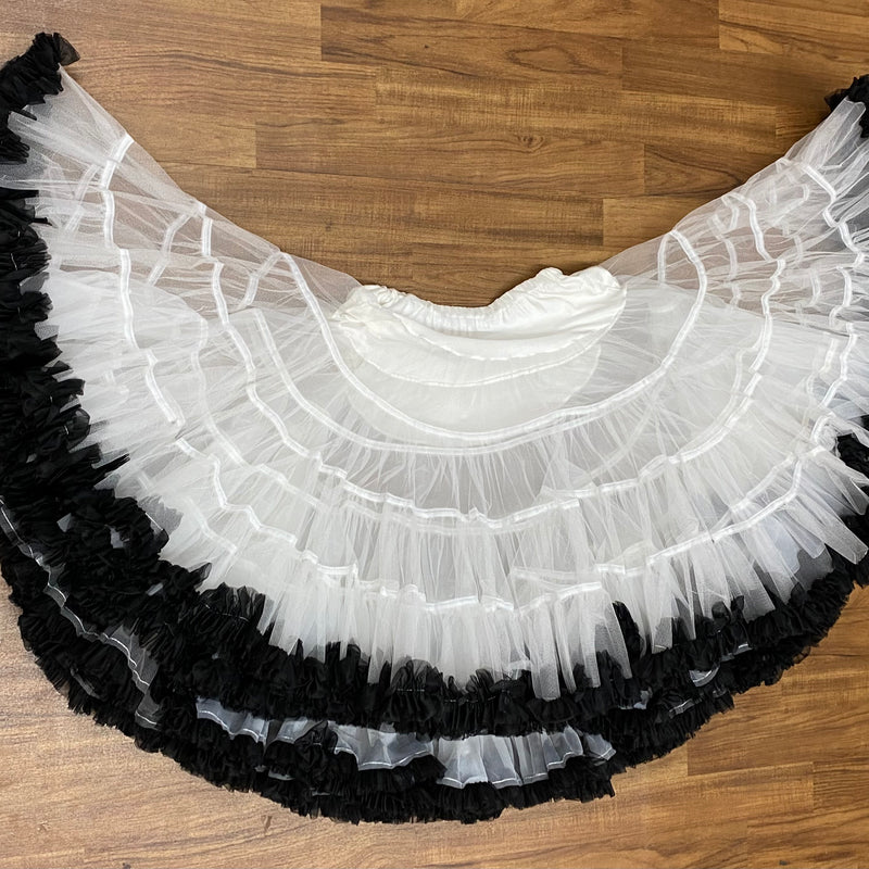 Petticoat Black and White Gr.S-Gr.M