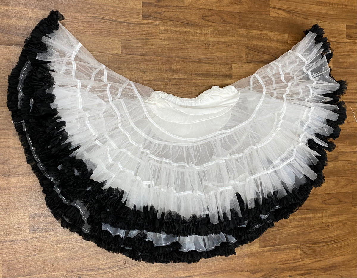 Petticoat Black and White Gr.S-Gr.M