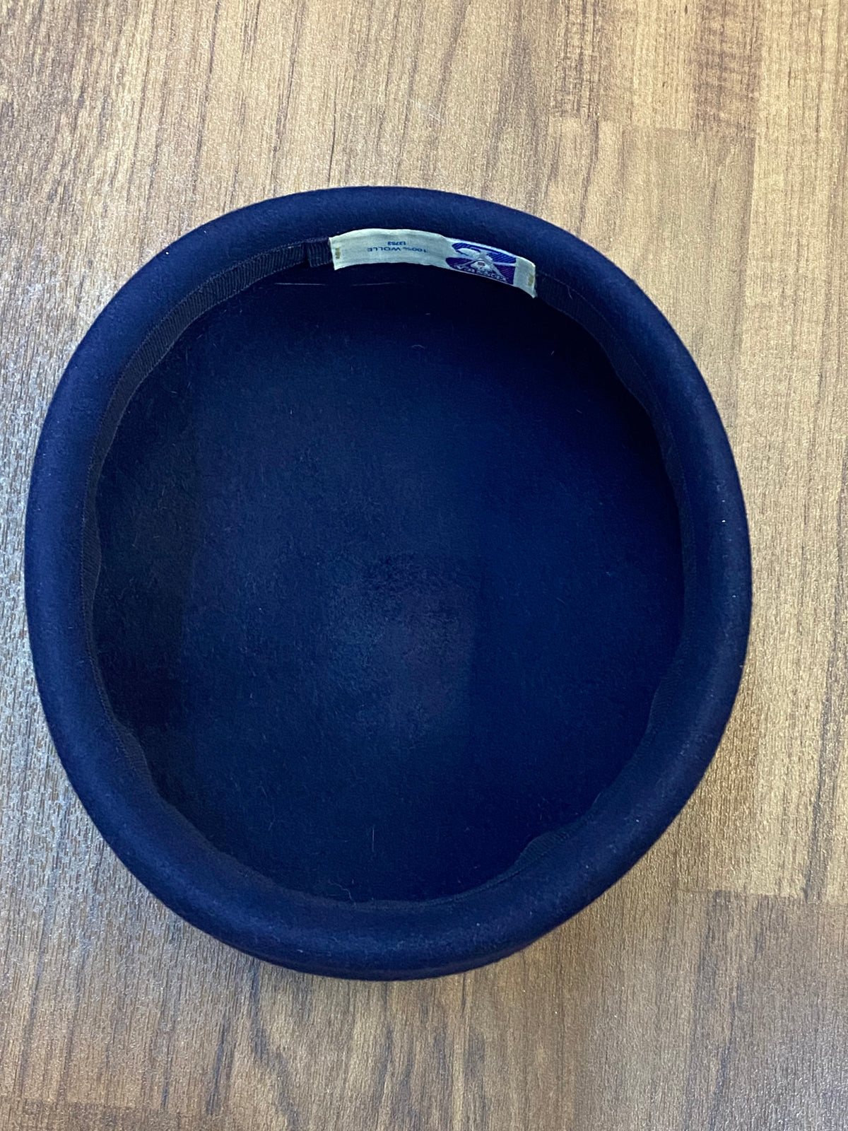 Chapeau pilulier de haute qualité pour femme, bleu vintage, taille 57