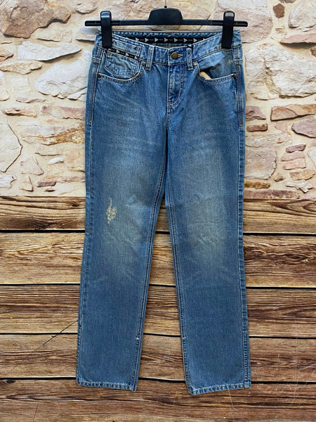 „Vintage PLAY Vanessa Boyfriend Jeans Damen in heller Used-Waschung“