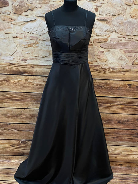 Elegantes schwarzes Abendkleid für Unterwasser-Shootings Gr.38