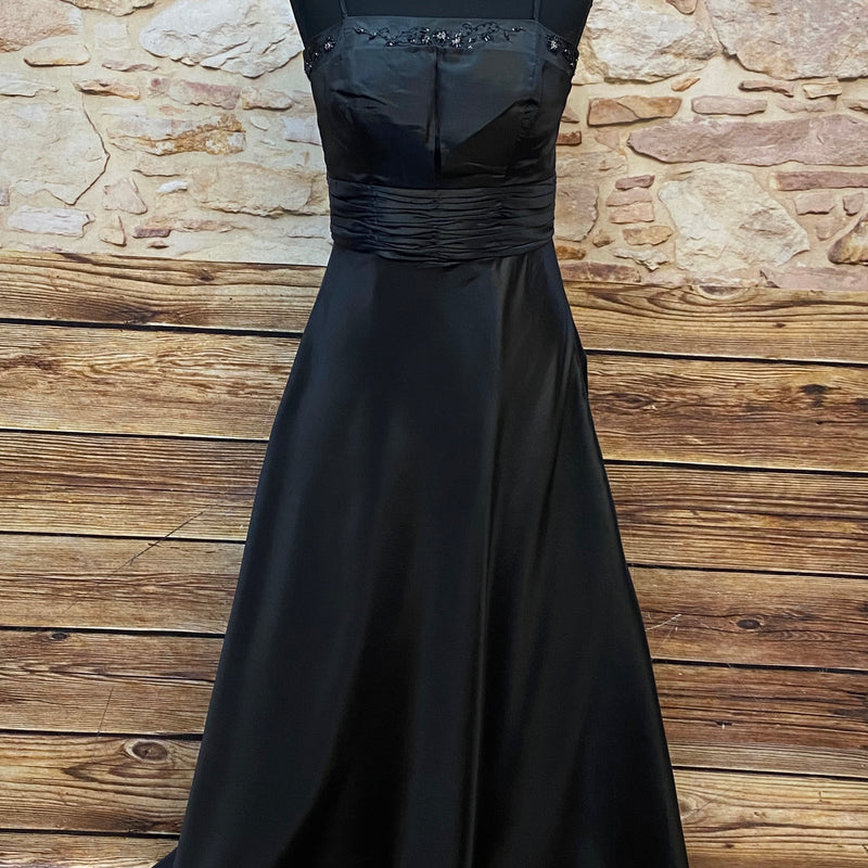 Elegantes schwarzes Abendkleid für Unterwasser-Shootings Gr.38