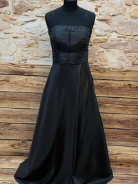 Elegantes schwarzes Abendkleid für Unterwasser-Shootings Gr.38