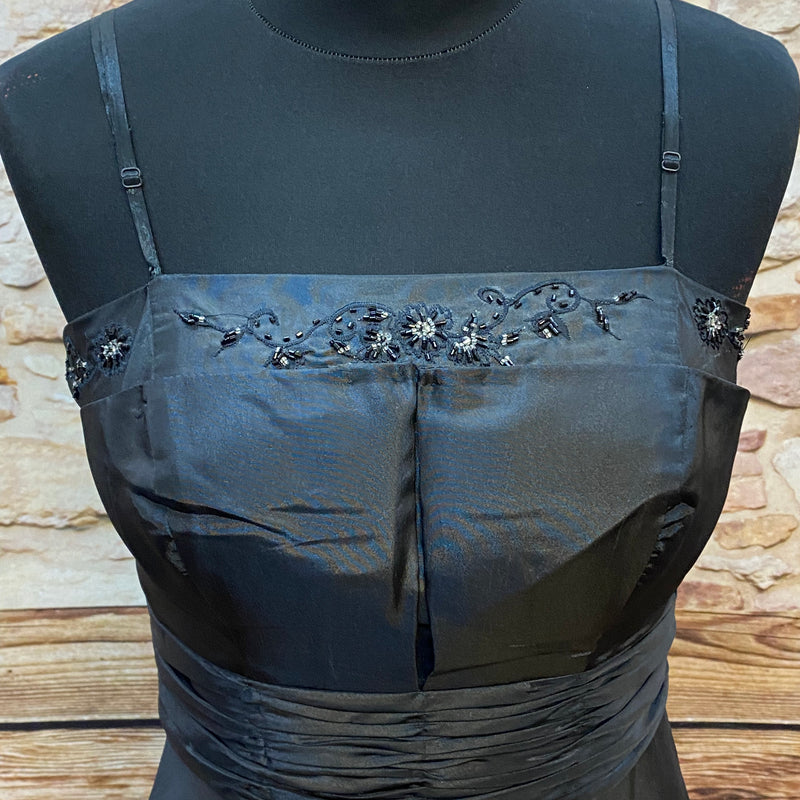 Elegantes schwarzes Abendkleid für Unterwasser-Shootings Gr.38