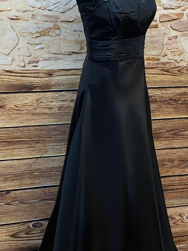 schwarzes Abendkleid für Unterwasser-Shootings Gr.38