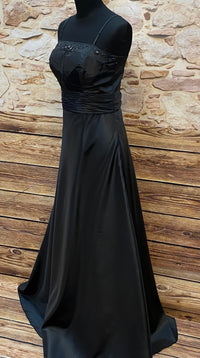 Elegantes schwarzes Abendkleid für Unterwasser-Shootings Gr.38