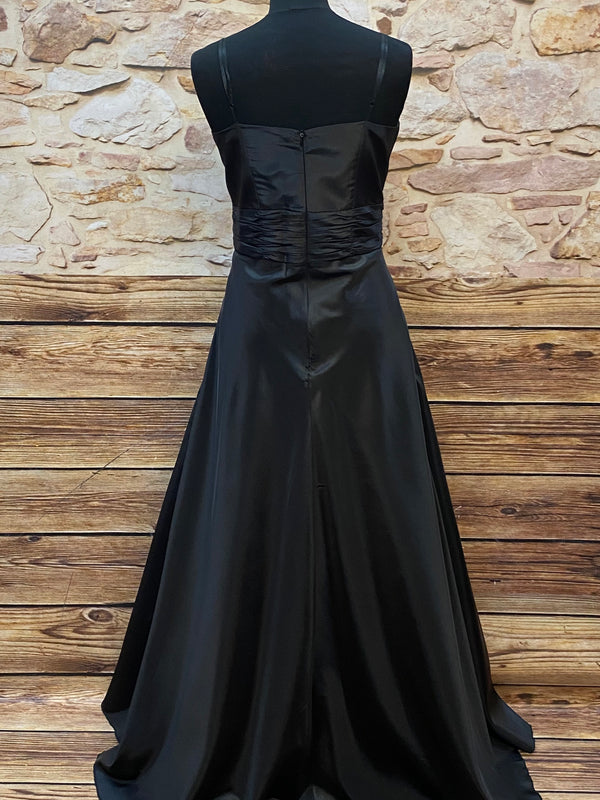 Elegantes schwarzes Abendkleid für Unterwasser-Shootings Gr.38