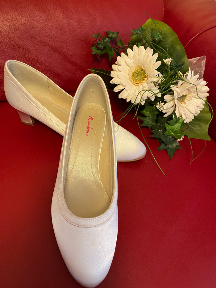 Brautschuh Ramona Gr.37,5 Ivory Satin