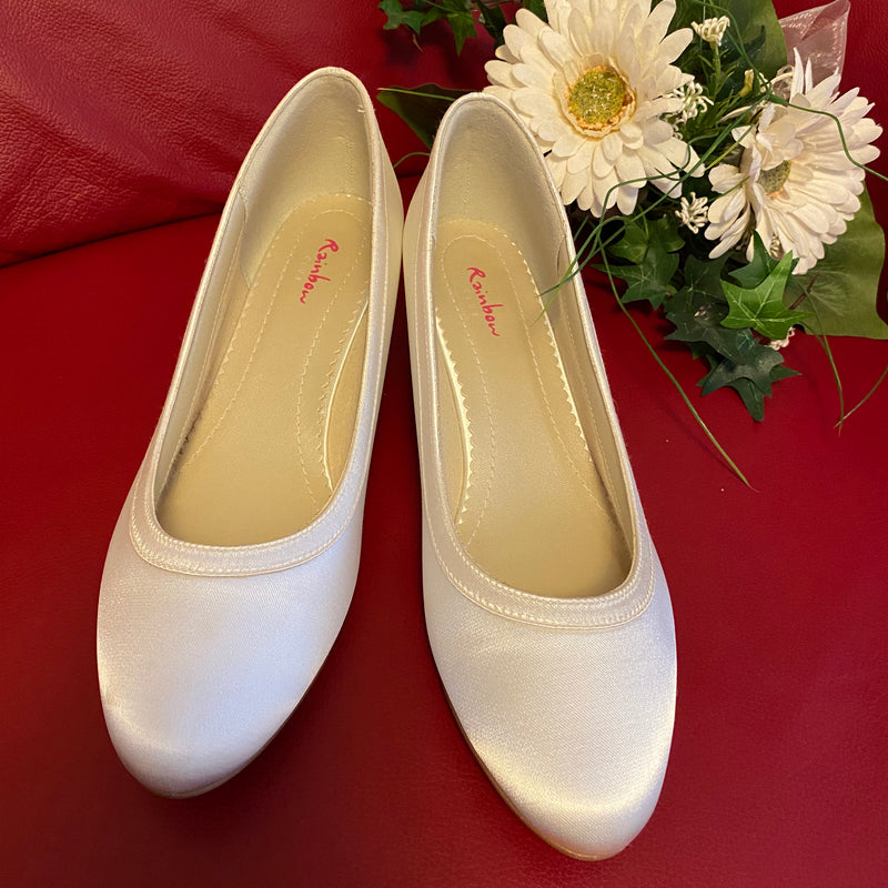 Hochzeiitsschuh Ramona Gr.37,5 Ivory Satin