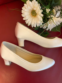 Brautschuh Ramona Gr.37,5 Ivory Satin