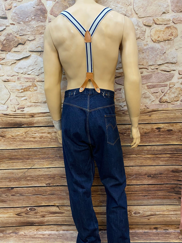 Vintage Levi’s 501 Herren Jeans Blau W38 L38 – Rockabilly 50er Jahre Stil mit Hosenträgern, Ansicht 5