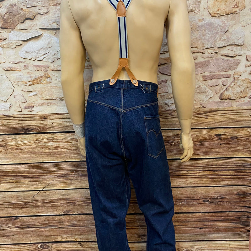 Vintage Levi’s 501 Herren Jeans Blau W38 L38 – Rockabilly 50er Jahre Stil mit Hosenträgern, Ansicht 5
