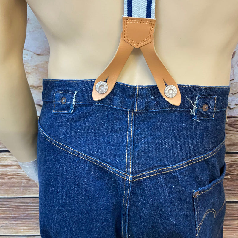Vintage Levi’s 501 Herren Jeans Blau W38 L38 – Rockabilly 50er Jahre Stil mit Hosenträgern, Ansicht 6