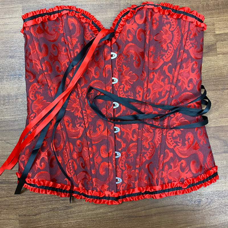 Rote Coursage Mieder Gr.L neu