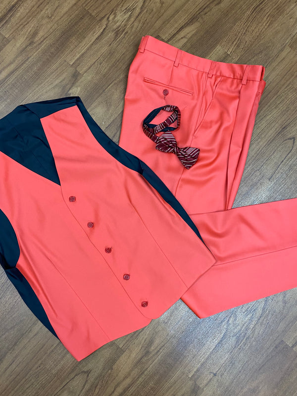 Herren Anzug rot, Vintage Gr.48