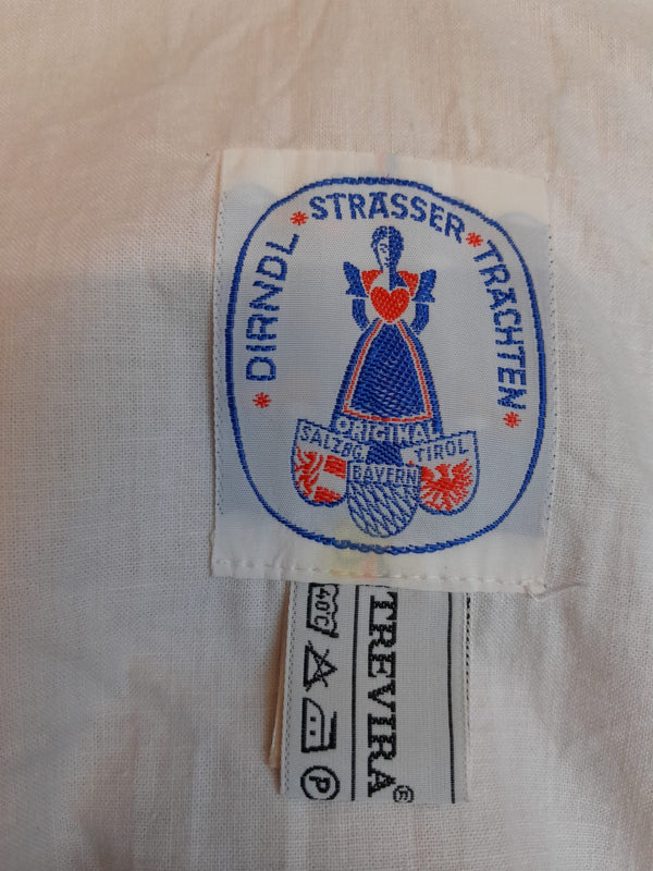 Vintage Dirndl mit Bluse und Schürze Gr.44 in rot
