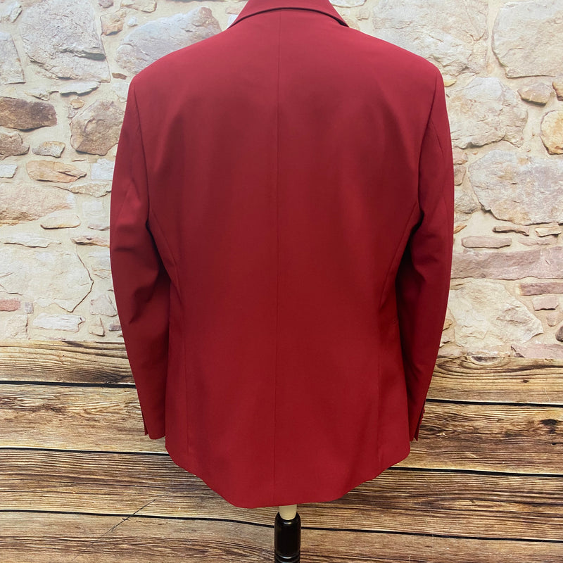 Dinner-Jacke Smoking-Jackett, Herren Sakko Gr.58 in rot
