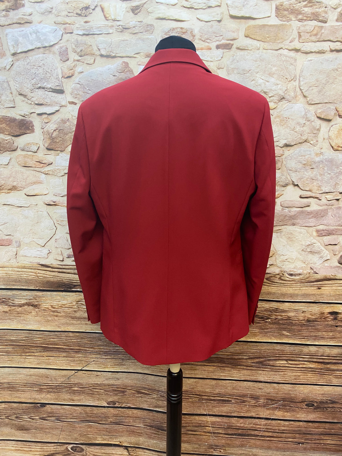 Dinner-Jacke Smoking-Jackett, Herren Sakko Gr.58 in rot