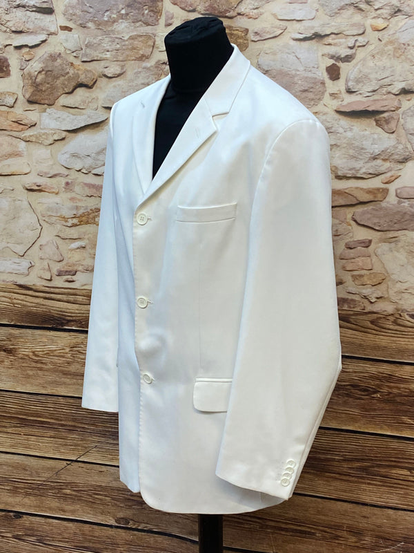 Sakko weiß Vintage Herren Gr. 52