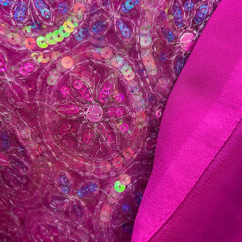 Elegantes Rosa Salwar Kameez – Festliche Pracht in Größe L