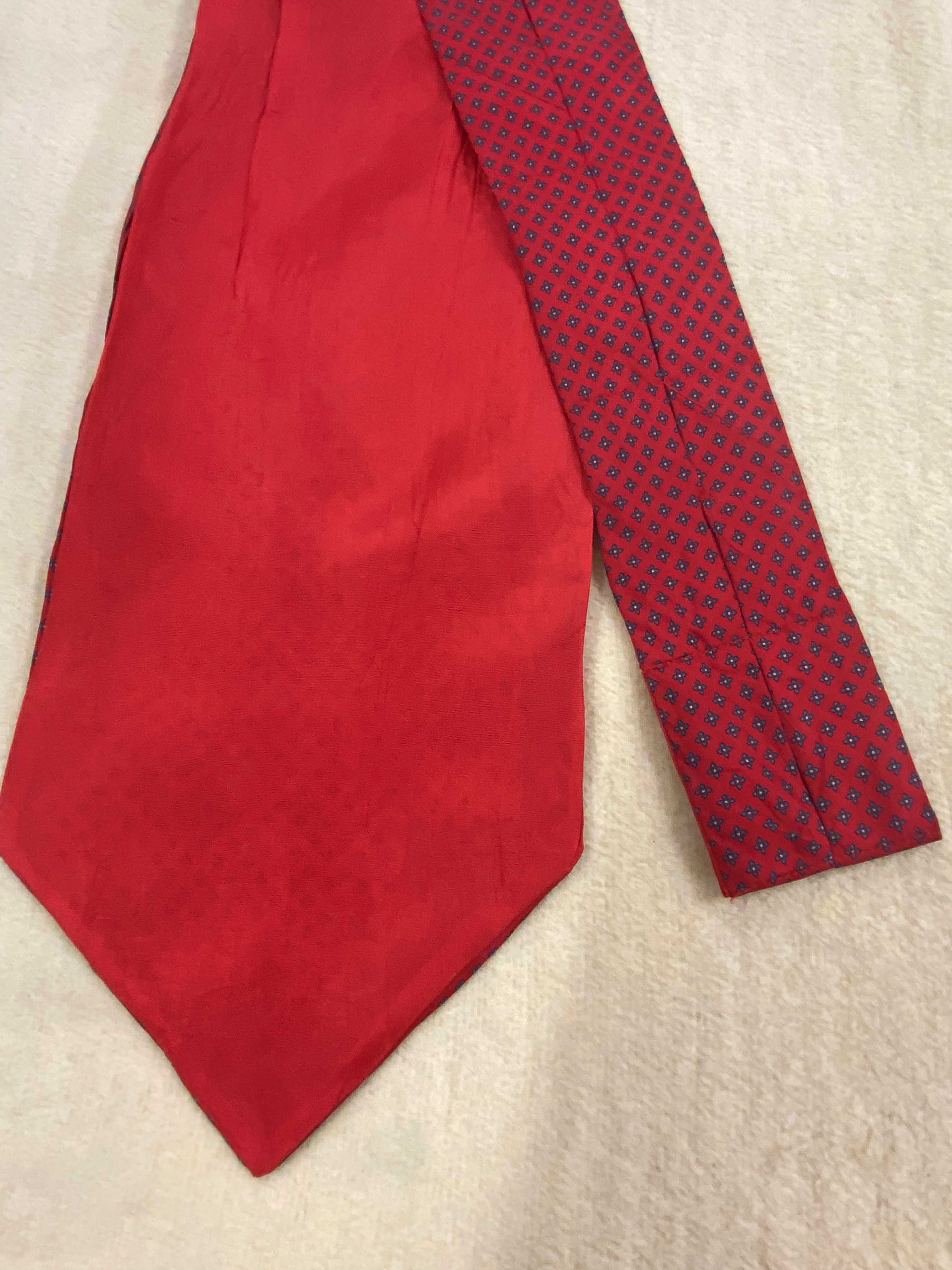 Schal Ascot-Krawatte Vintage rot Herren