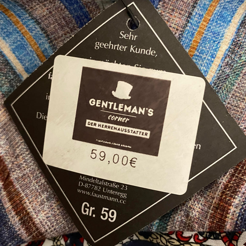 Sommer-Schiebermütze „Streifenmix“, Gr. 59 (Made in Italy)