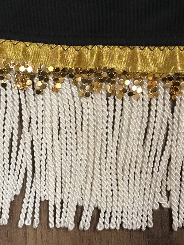 Hochwertiges Flapperkleid 20er Jahre Mode, Charlestonkleid Gr.34 schwarz/gold, Ansicht 5