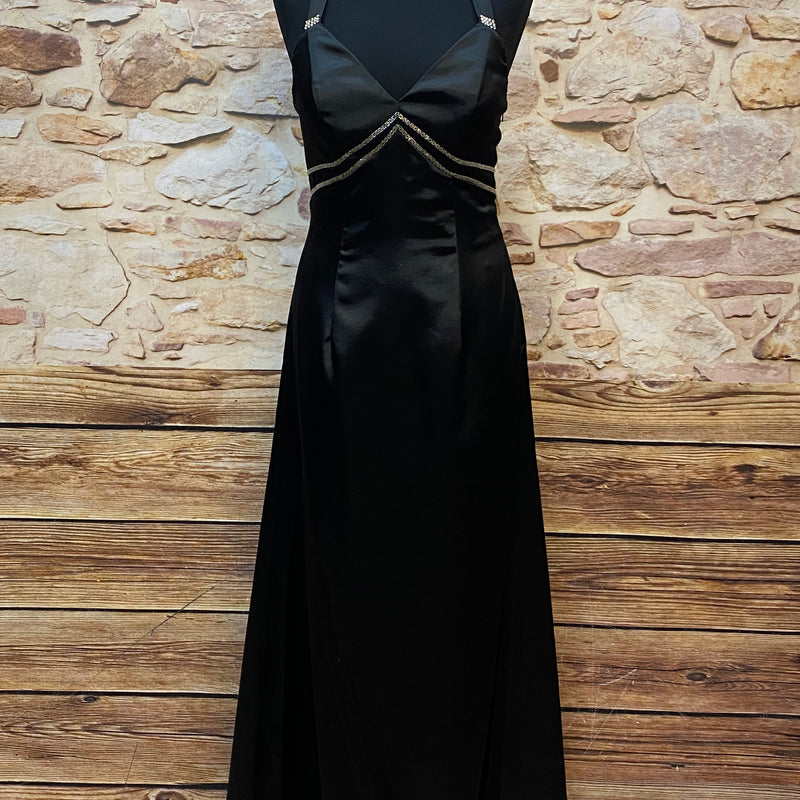Vintage Abendkleid in schwarz, Gr.36 lang Marke Destiny