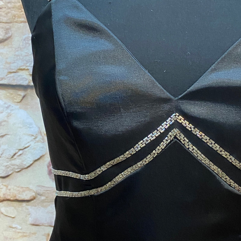 Vintage Abendkleid in schwarz, Gr.36 lang Marke Destiny