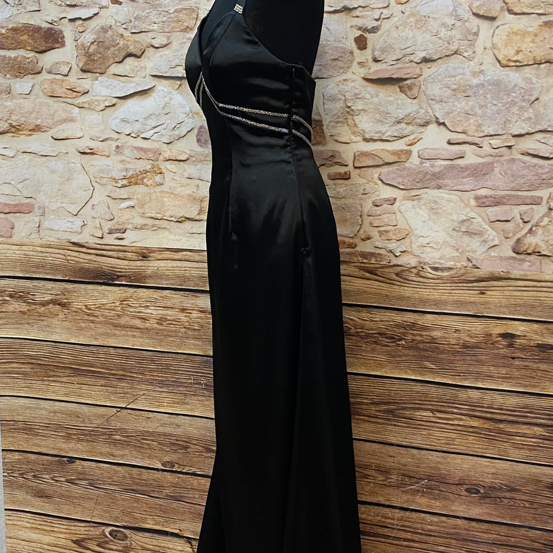 Vintage Abendkleid in schwarz, Gr.36 lang Marke Destiny