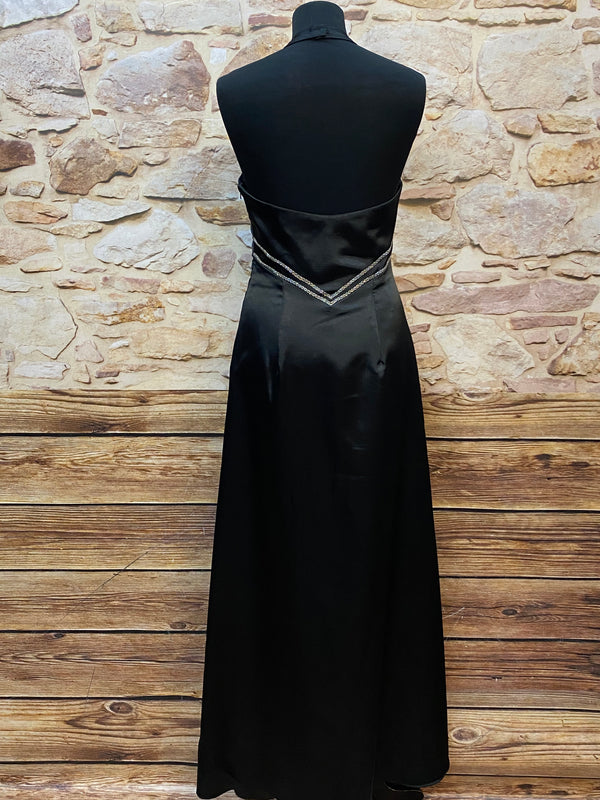 Vintage Abendkleid in schwarz, Gr.36 lang Marke Destiny