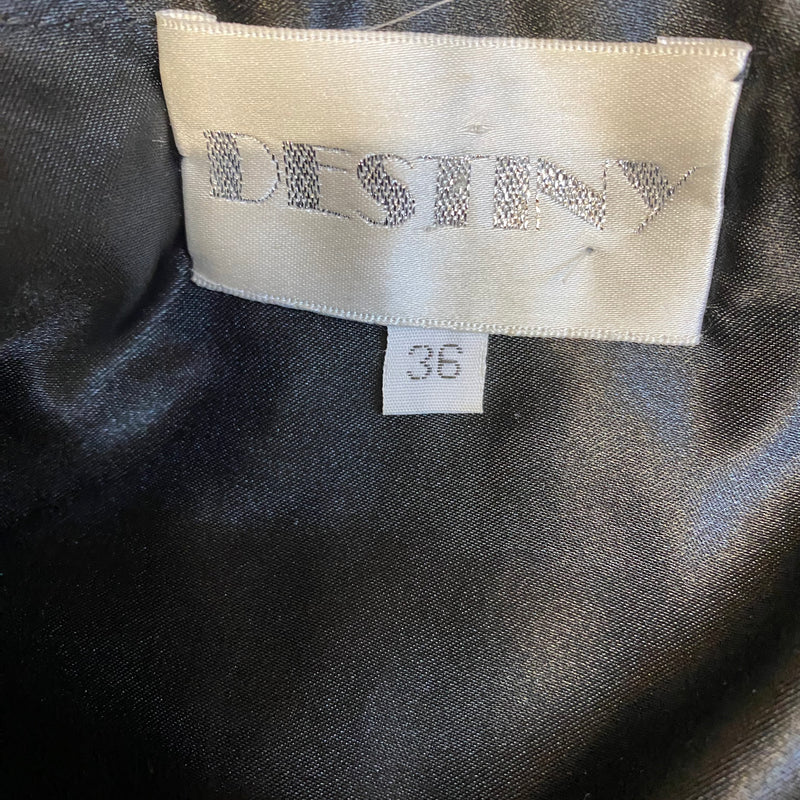 Vintage Abendkleid in schwarz, Gr.36 lang Marke Destiny