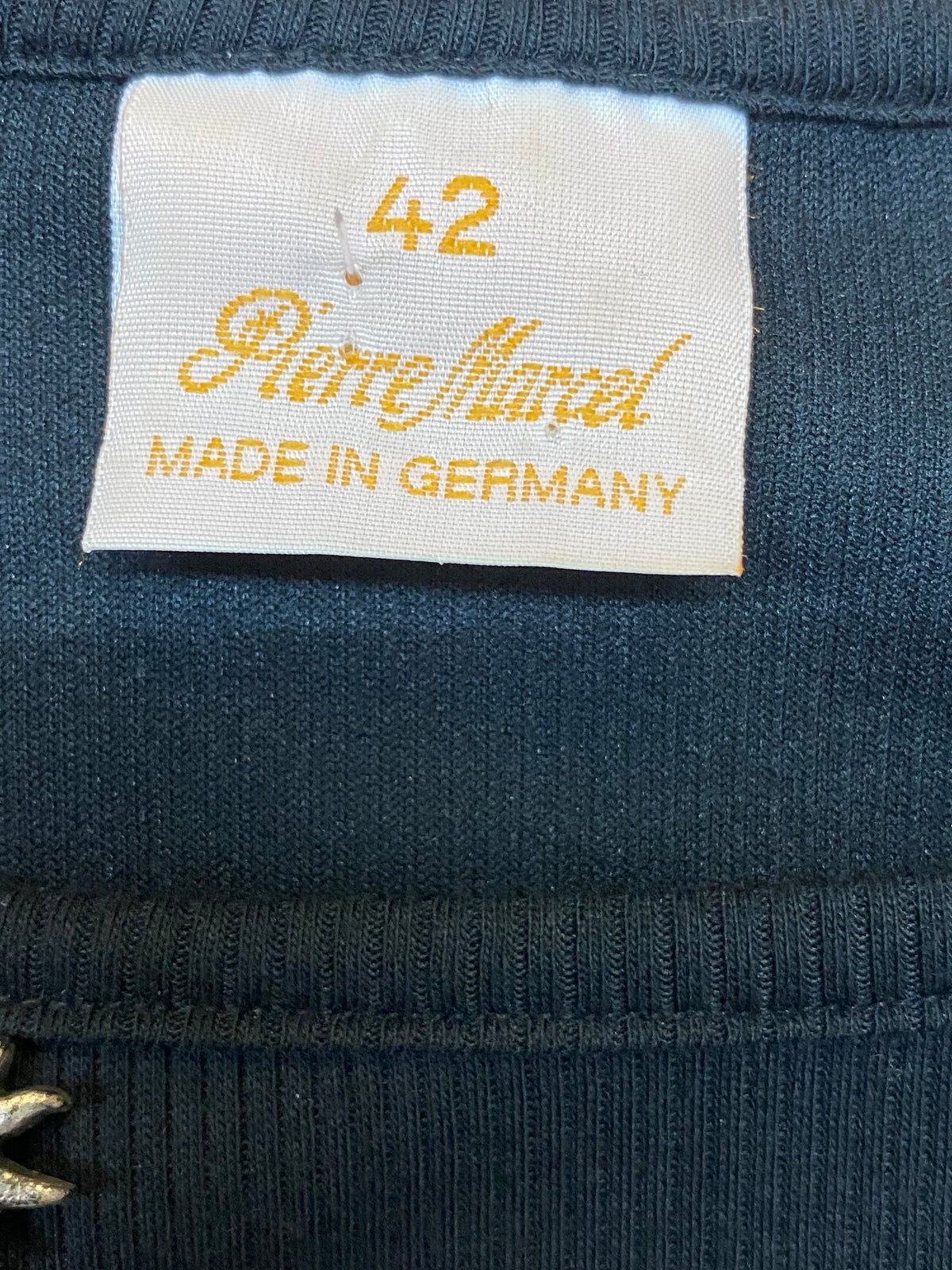 Schwarzes Trachtenshirt Oberteile Shirt für Landhauskleid Trachten Gr.42