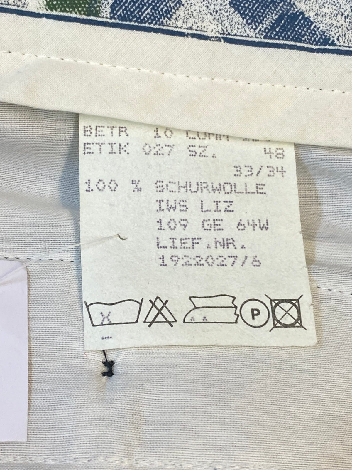 Schwarze Knickerbocker-Hose aus Schurwolle im 20er-Jahre-Stil