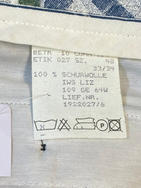 Schwarze Knickerbocker-Hose aus Schurwolle im 20er-Jahre-Stil