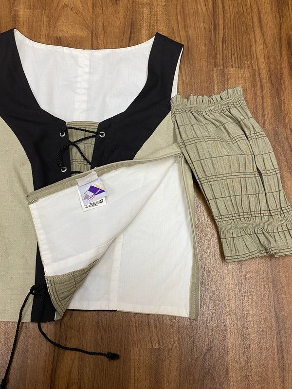 Trachtencoursage Gr.38 Trachtenmieder Landhausstil Carmenbluse