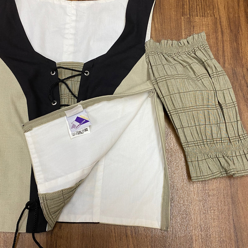 Trachtencoursage Gr.38 Trachtenmieder Landhausstil Carmenbluse