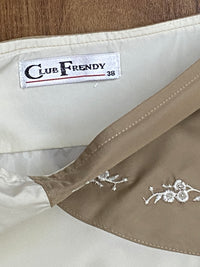 Trachtenrock von Club Frendy – Beige/Kaki, Größe 38