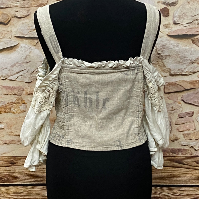 Second Hand Trachten-Bluse Gr.36 Trachten-Mieder Landhaus-Stil