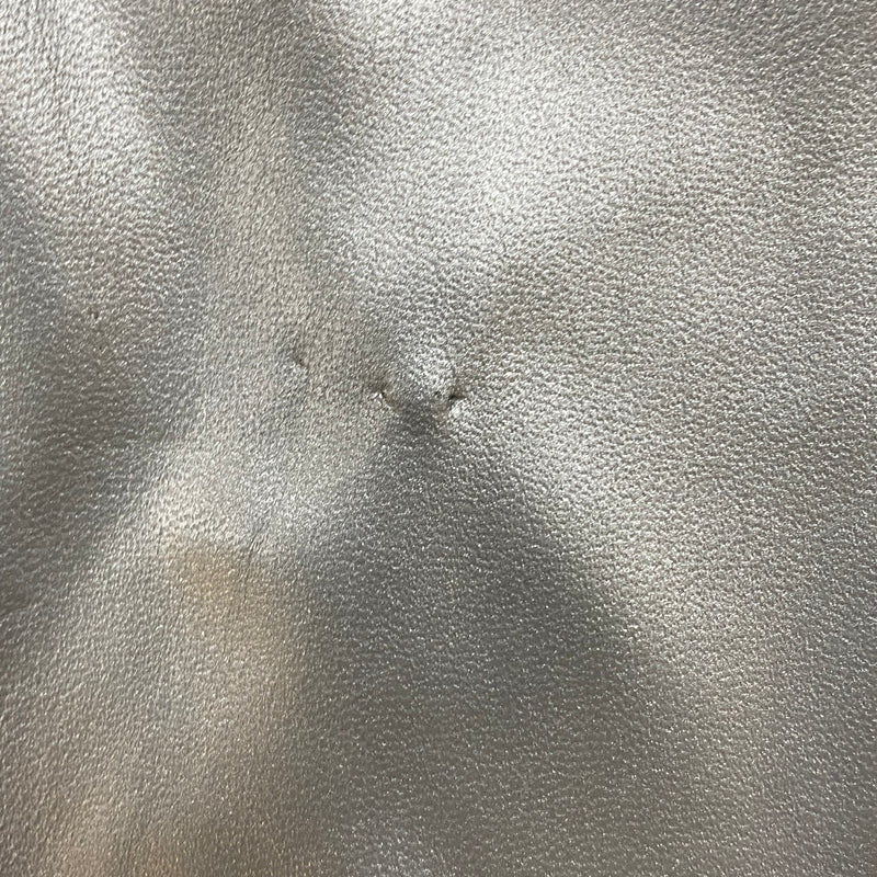 Vintage Lederjacke Damen Silber Metallic Gr.38 Reflex by Globetrotter