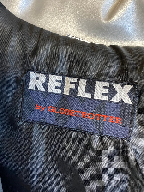 Vintage Lederjacke Damen Silber Metallic Gr.38 Reflex by Globetrotter