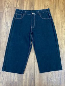 Vintage 1990er Baggy Black Denim Jeans Skater Style Jeans Size 36