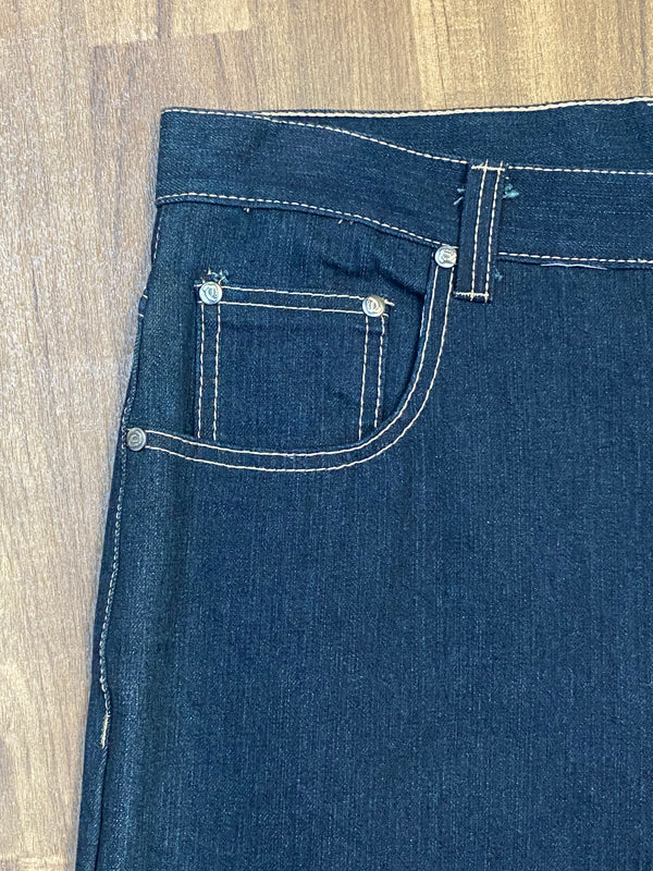 Vintage 1990er Baggy Black Denim Jeans Skater Style Jeans Size 36